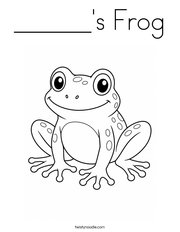 ______'s Frog Coloring Page