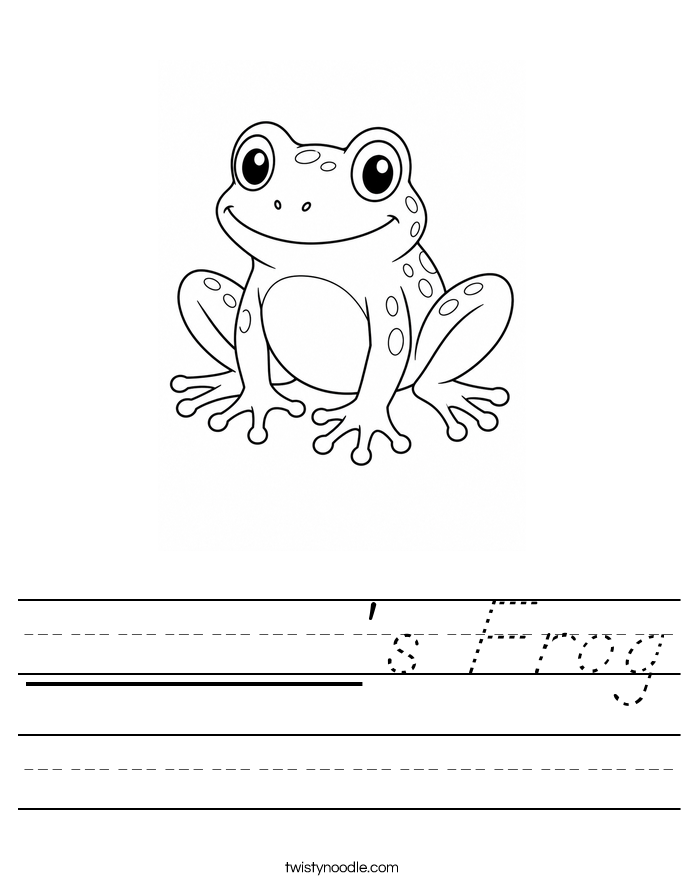 ______'s Frog Worksheet