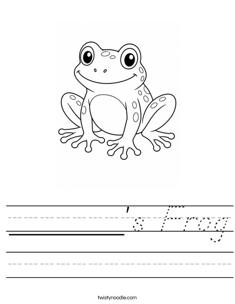 ______'s Frog Worksheet