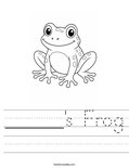 ______'s Frog Worksheet