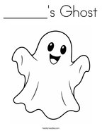 ______'s Ghost Coloring Page