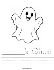 ______'s Ghost Handwriting Sheet