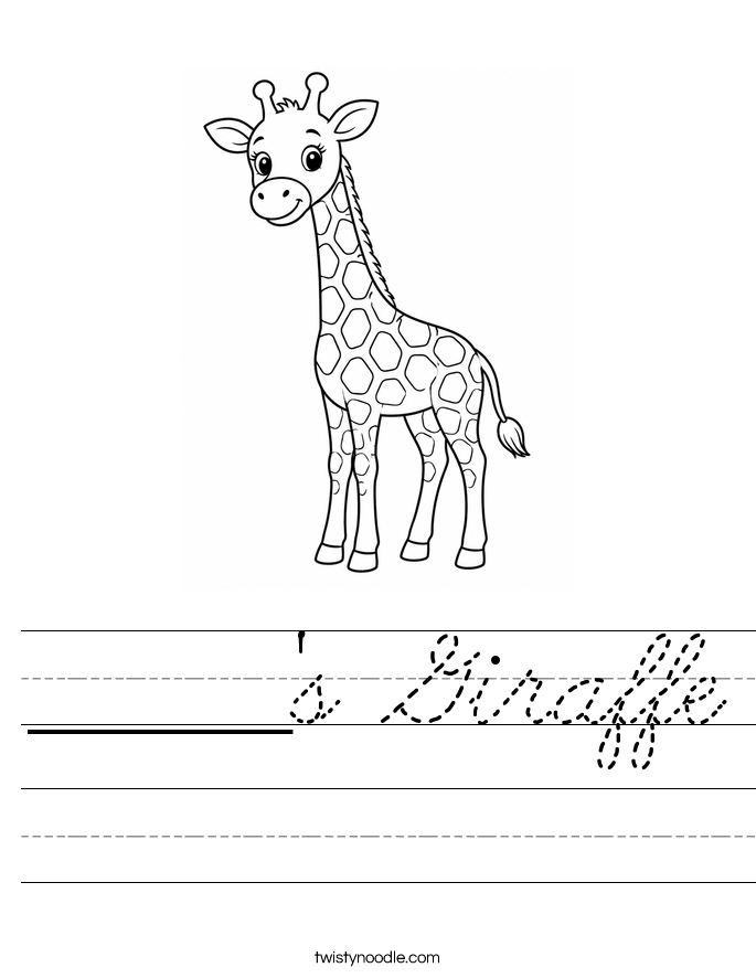 ______'s Giraffe Worksheet