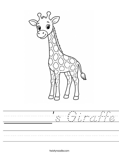 ______'s Giraffe Worksheet