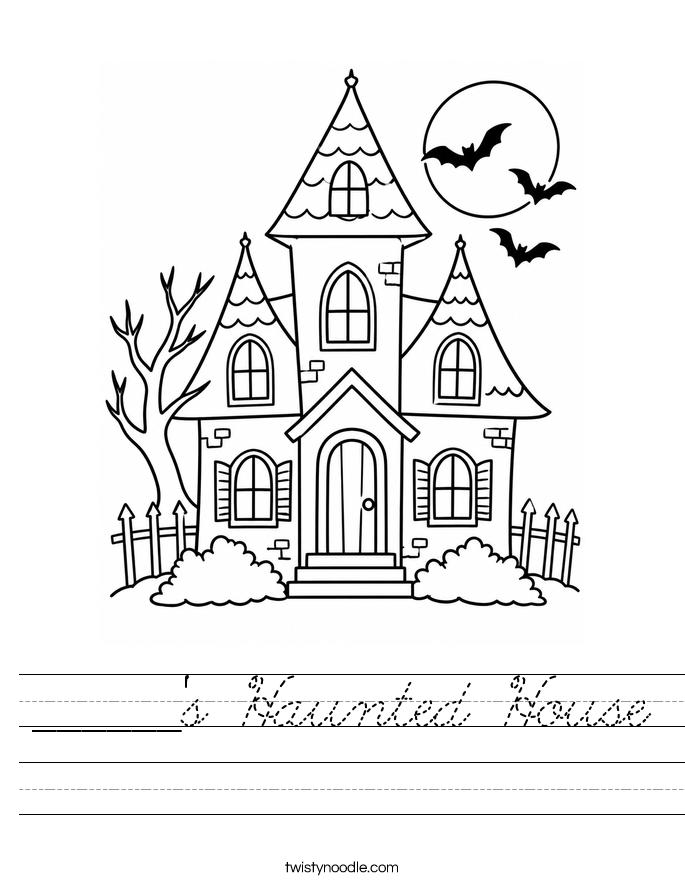 ______'s Haunted House Worksheet