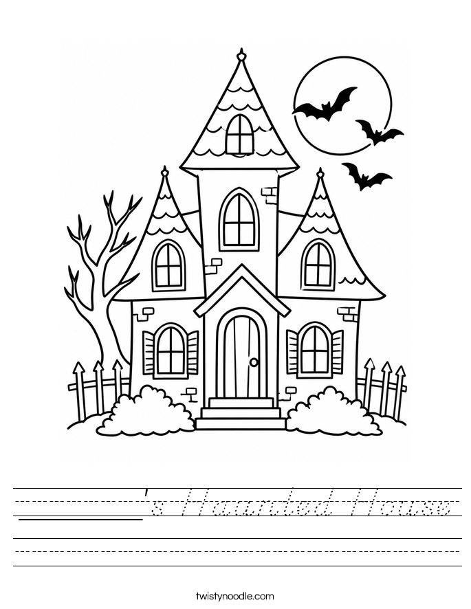 ______'s Haunted House Worksheet