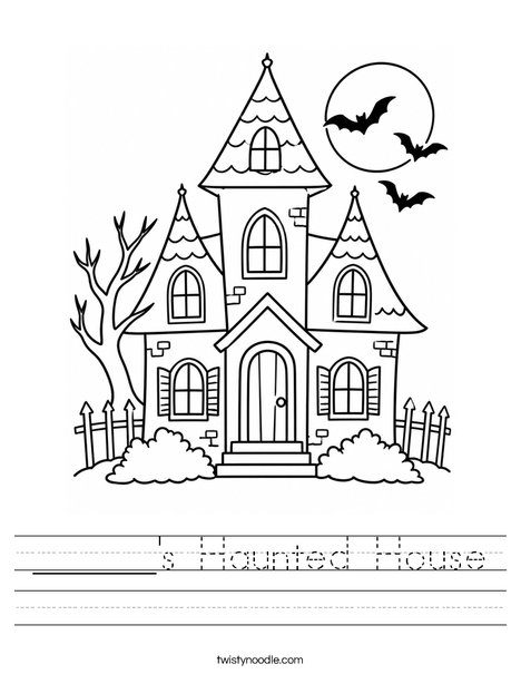 ______'s Haunted House Worksheet