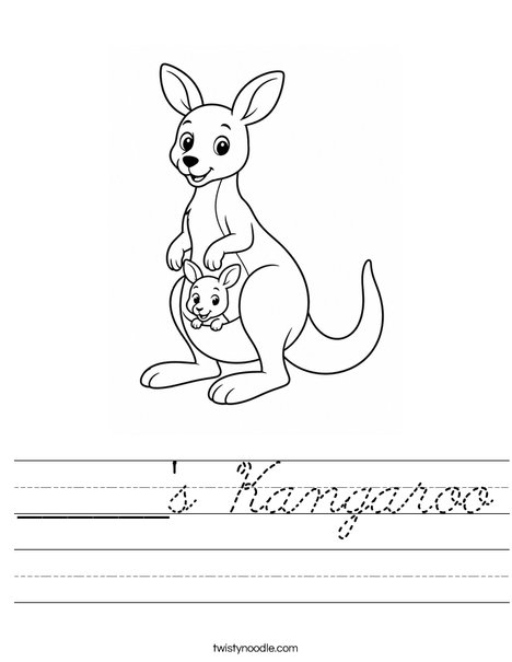 ______'s Kangaroo Worksheet