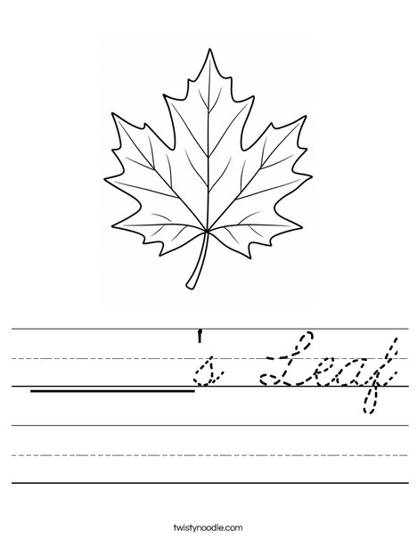 ______'s Leaf Worksheet