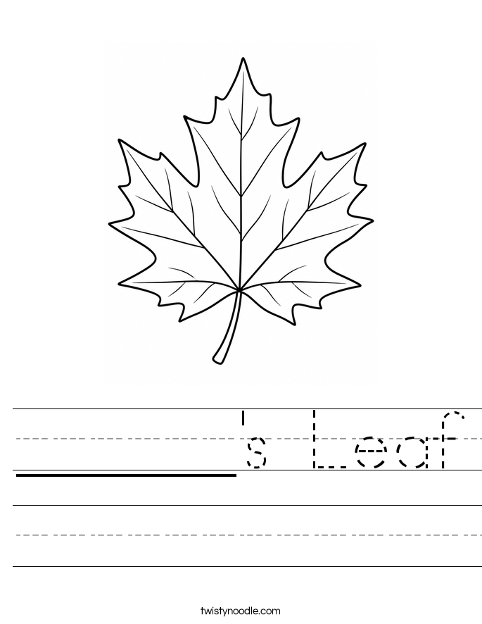______'s Leaf Worksheet