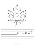______'s Leaf Worksheet