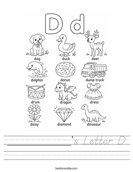 ______'s Letter D Worksheet