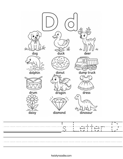 ______'s Letter D Worksheet