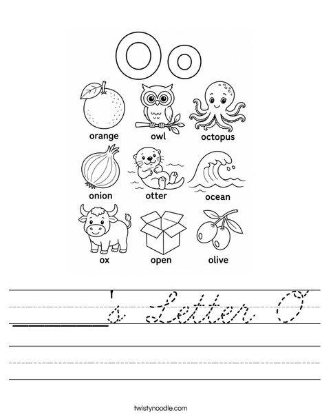 ______'s Letter O Worksheet