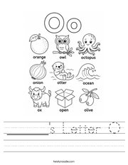 ______'s Letter O Handwriting Sheet