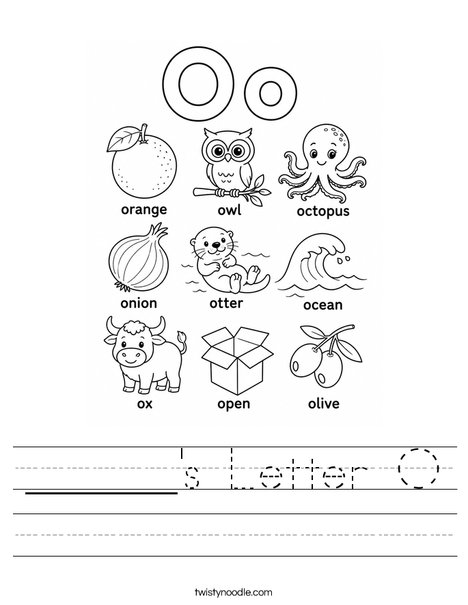______'s Letter O Worksheet