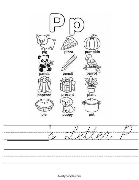 ______'s Letter P Worksheet
