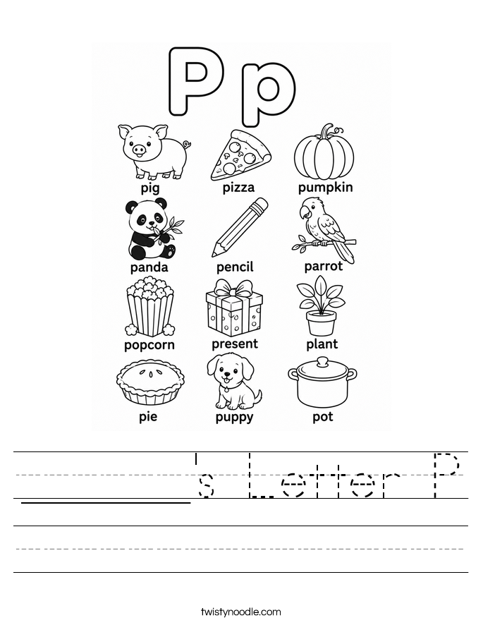 ______'s Letter P Worksheet