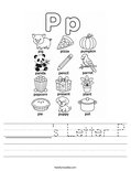 ______'s Letter P Worksheet