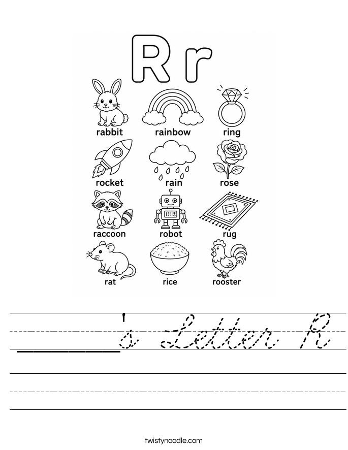 ______'s Letter R Worksheet