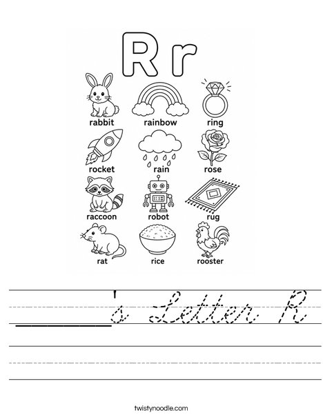 ______'s Letter R Worksheet