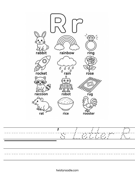 ______'s Letter R Worksheet