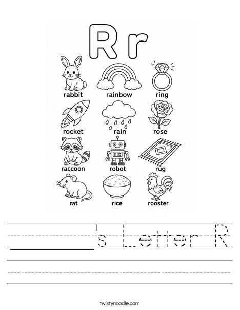 ______'s Letter R Worksheet