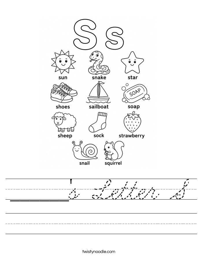 ______'s Letter S Worksheet