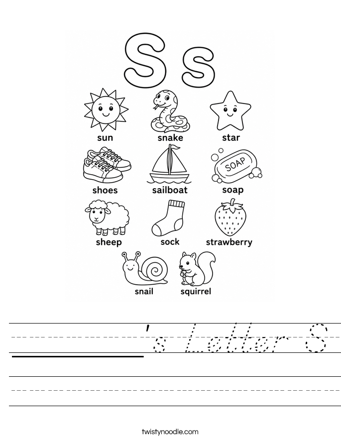 ______'s Letter S Worksheet