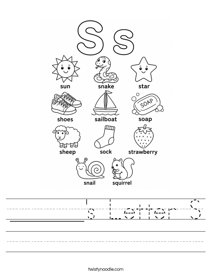 ______'s Letter S Worksheet