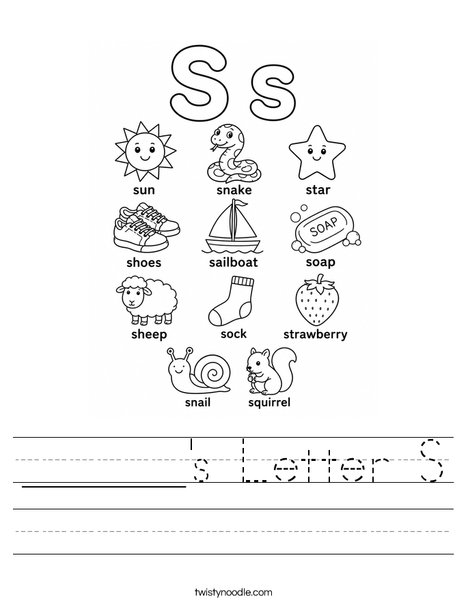 ______'s Letter S Worksheet