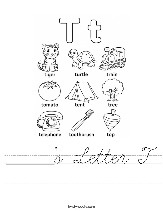 ______'s Letter T Worksheet