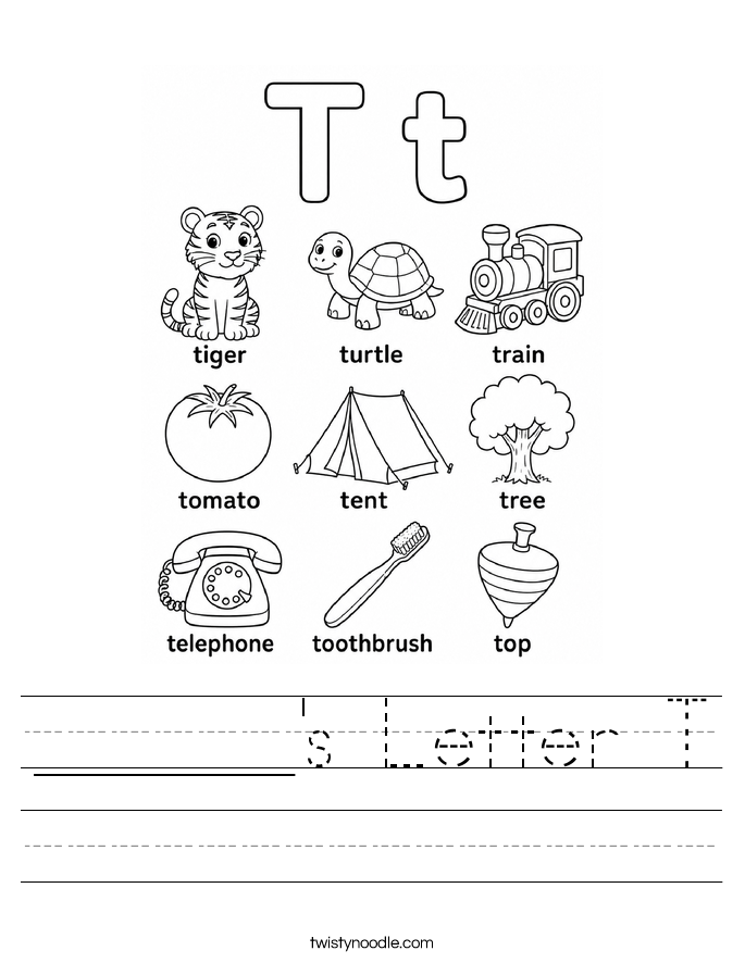______'s Letter T Worksheet