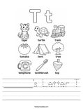 ______'s Letter T Worksheet