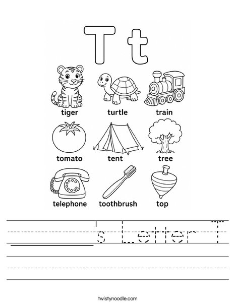 ______'s Letter T Worksheet