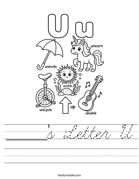 ______'s Letter U Worksheet