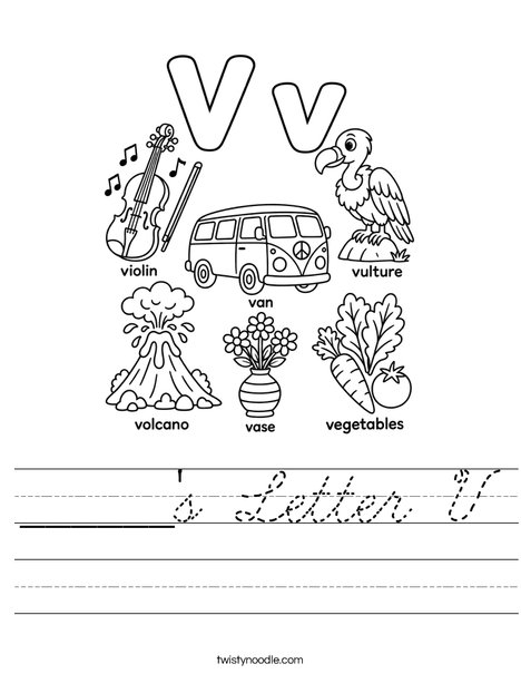 ______'s Letter V Worksheet