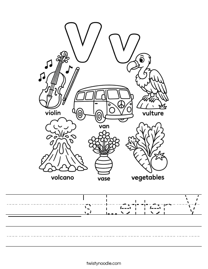 ______'s Letter V Worksheet