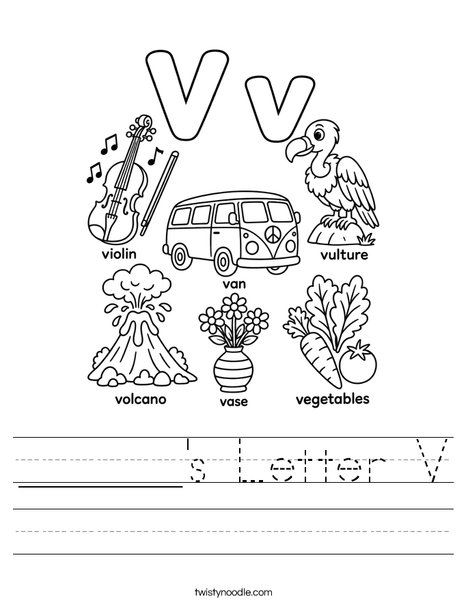 ______'s Letter V Worksheet