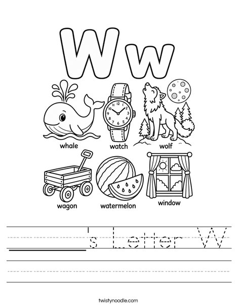 ______'s Letter W Worksheet