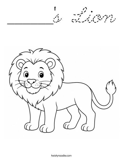 ______'s Lion Coloring Page