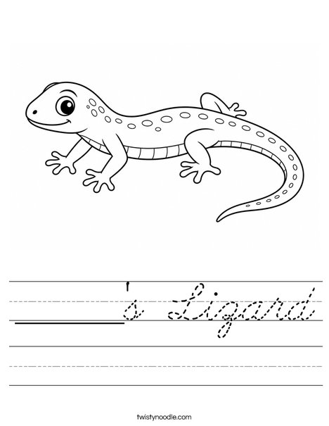 ______'s Lizard Worksheet