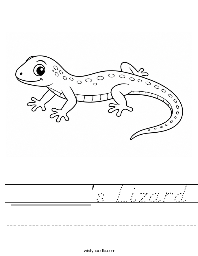______'s Lizard Worksheet