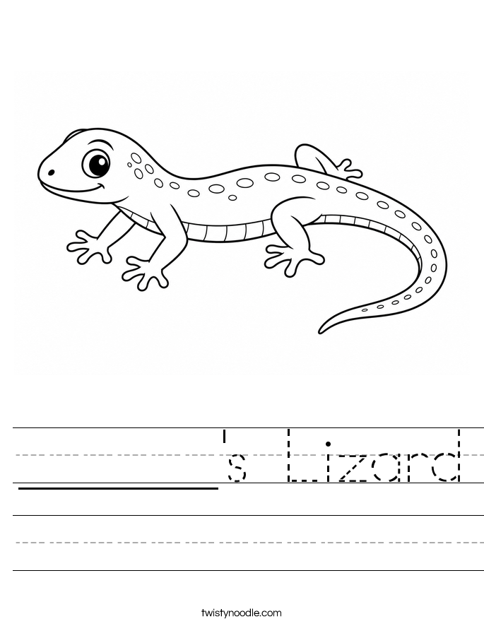 ______'s Lizard Worksheet