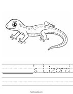 ______'s Lizard Handwriting Sheet
