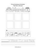 ______'s March Cut and Paste Worksheet