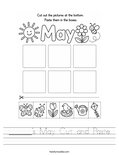 ______'s May Cut and Paste Worksheet