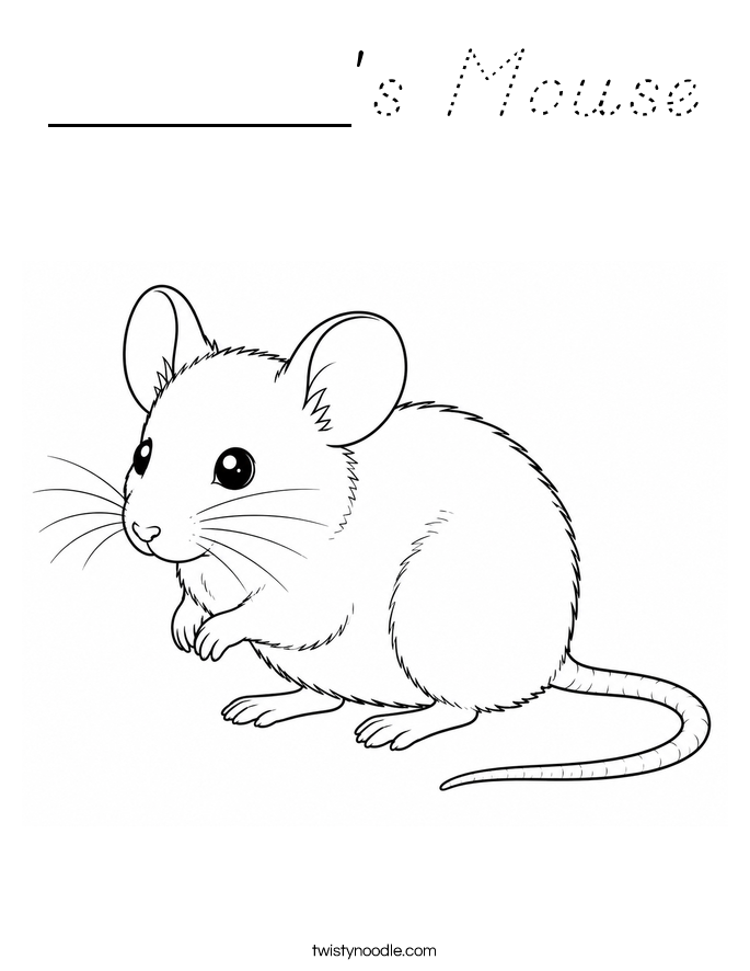 ______'s Mouse Coloring Page