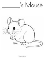 ______'s Mouse Coloring Page