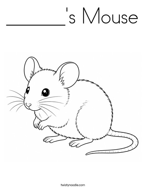 ______'s Mouse Coloring Page